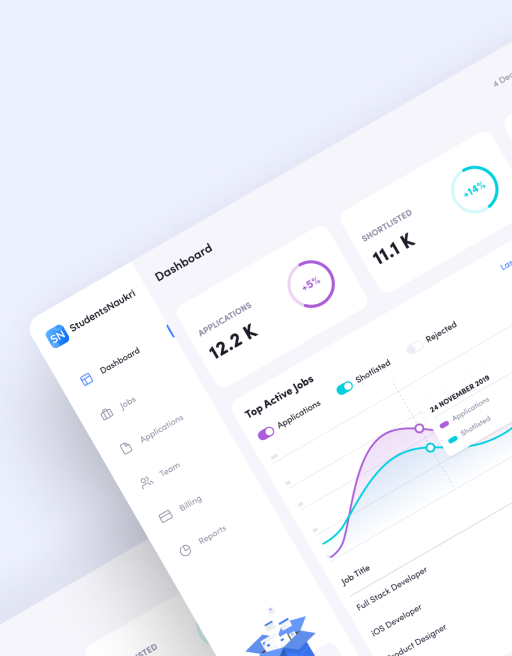 Job recruiter platform design